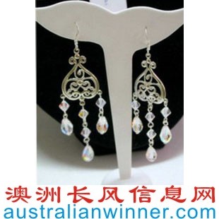 ˮ 1  Swarovski Crystal Earrings - Bridal