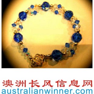 ˮ Jewelery- Swarovski Weaving Bracelet Sapphire